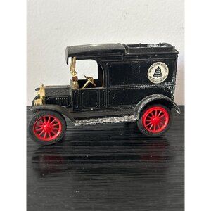 VTG Ertl 1913 Model T Ford Van Die Cast Coin Piggy Bank Telephone Co. Logo READ